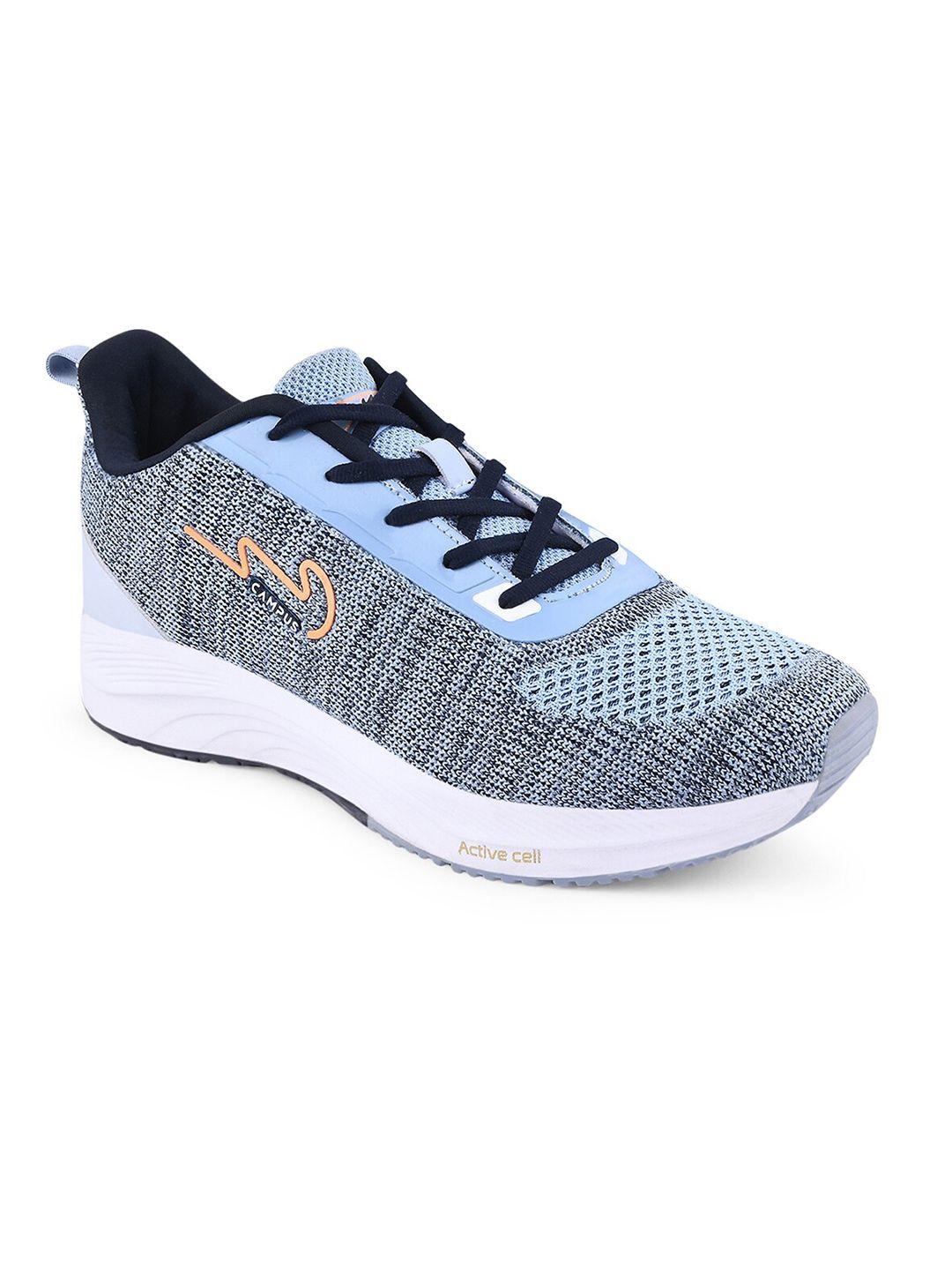 campus men blue mesh running shoes