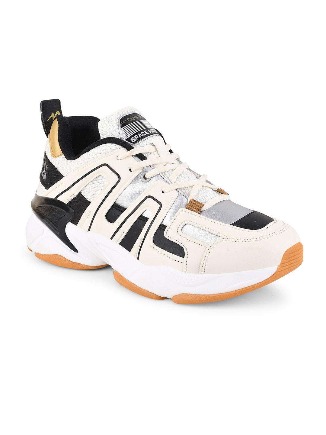 campus men cream running shoes