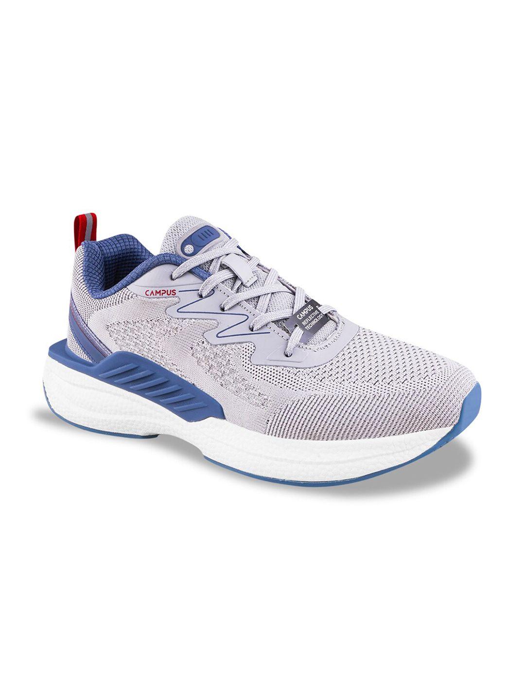 campus men grey gallap nitro-boost textile running shoes