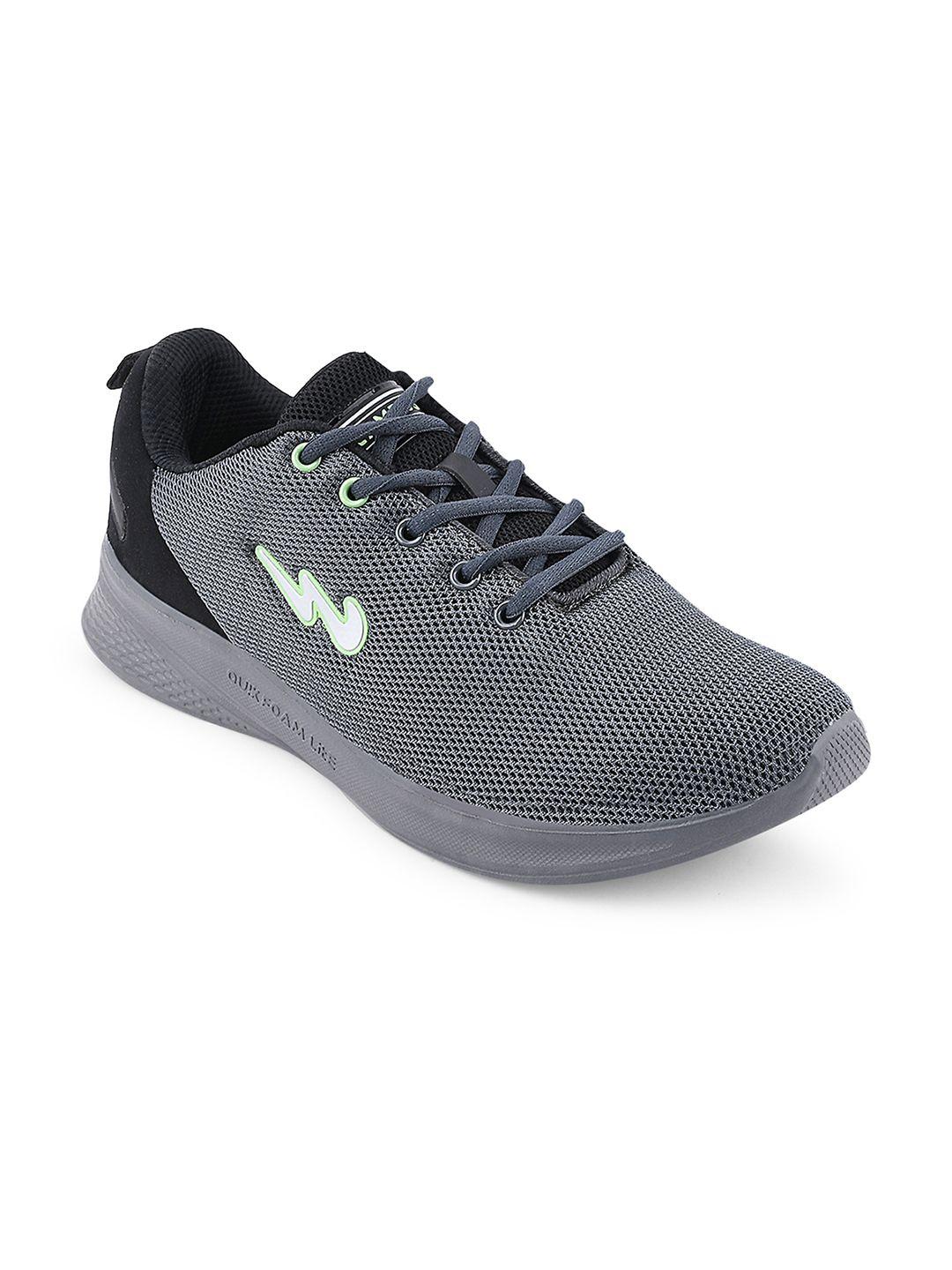 campus men grey mesh running shoes