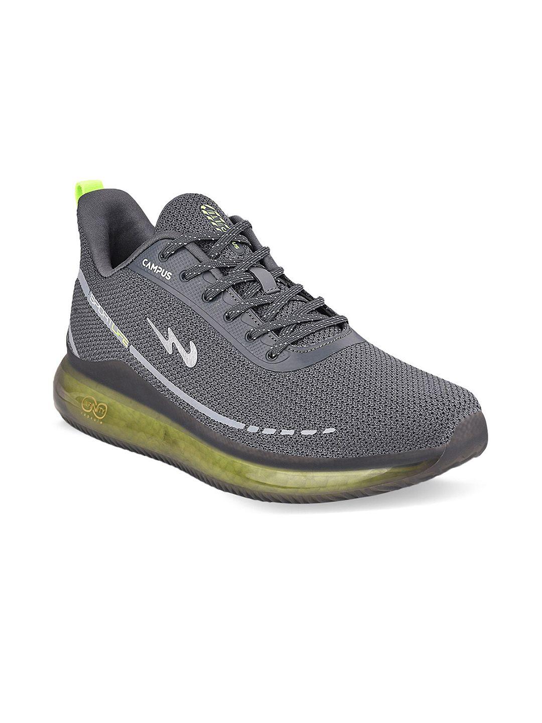 campus men grey mesh running shoes