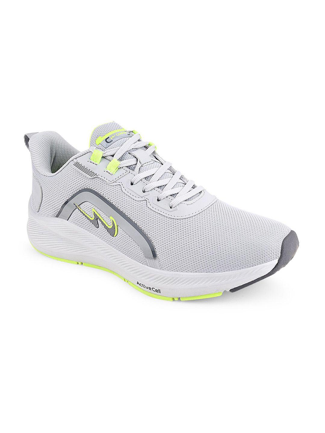 campus men grey mesh running shoes