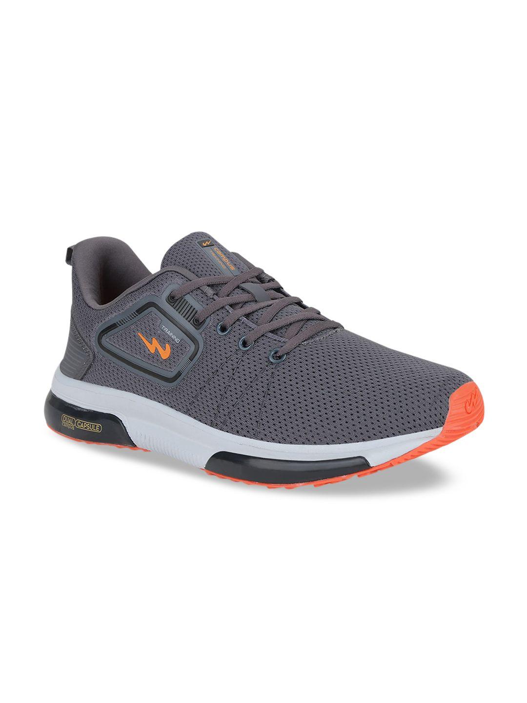 campus men grey mesh running shoes