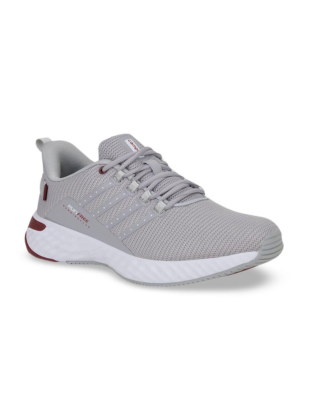 campus men grey oslo pro mesh running shoes