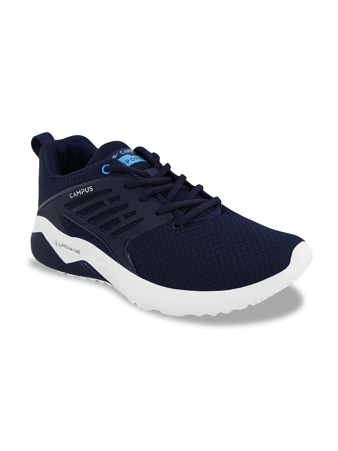 campus men navy blue sports running shoes