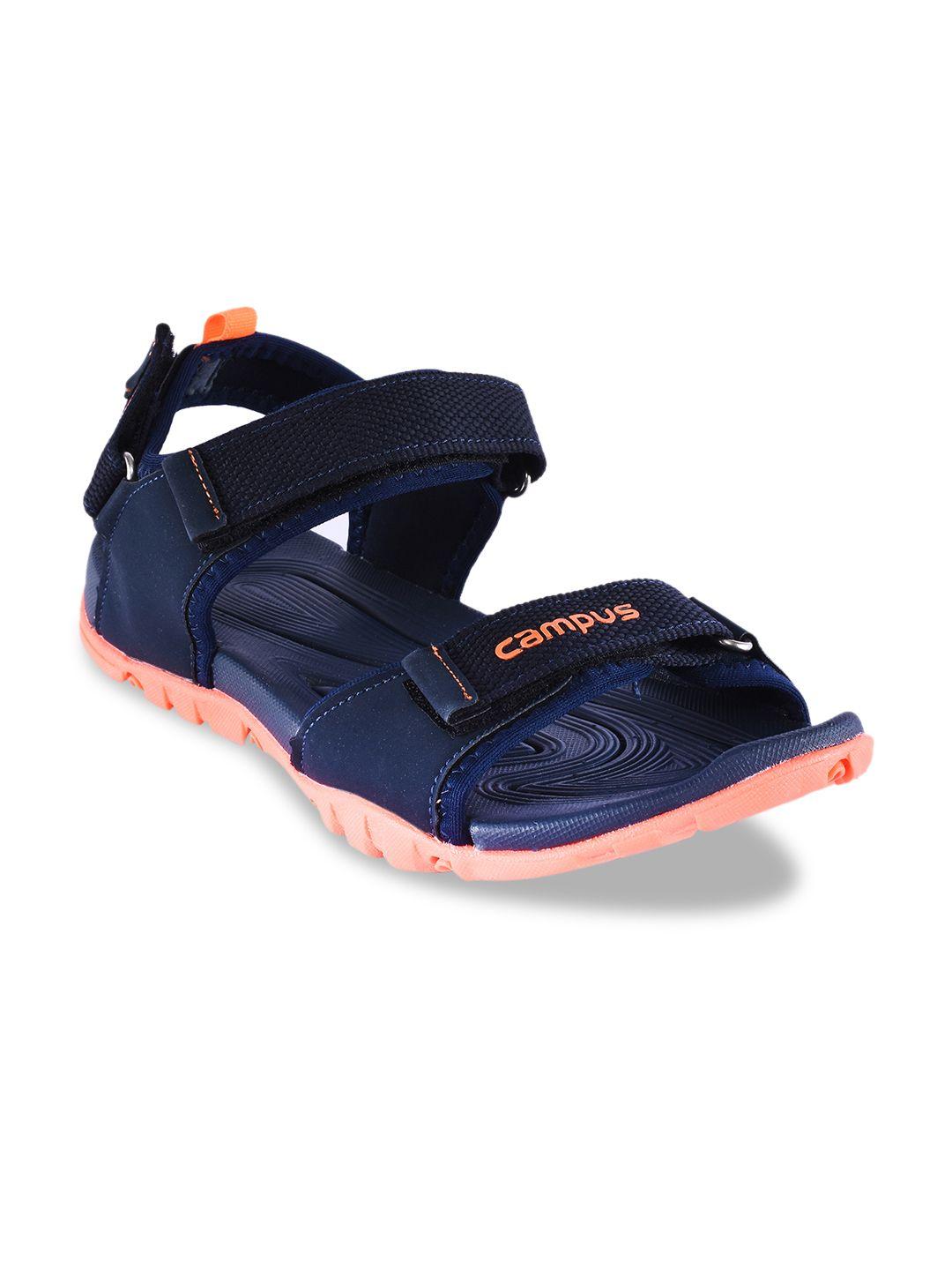 campus men quick-2 navy sports sandals