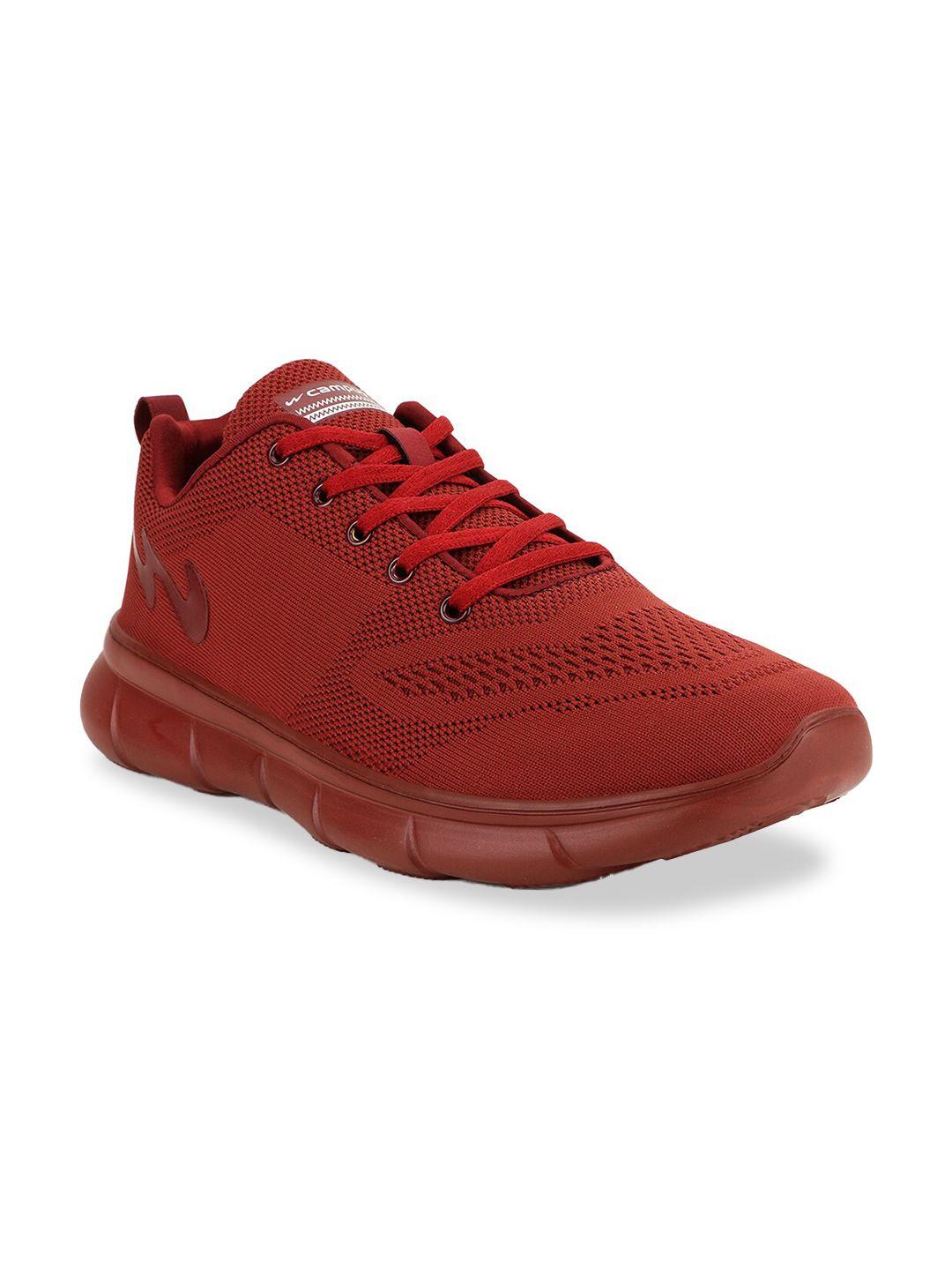 campus men red mesh running non-marking shoes