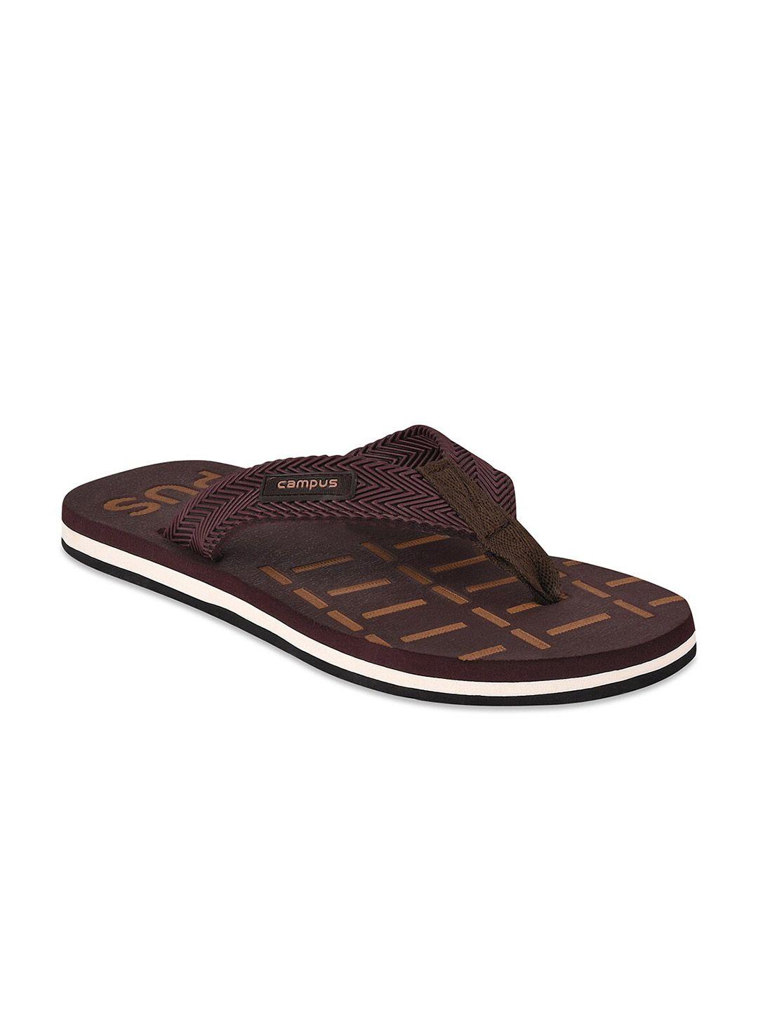 campus men tan thong flip-flops