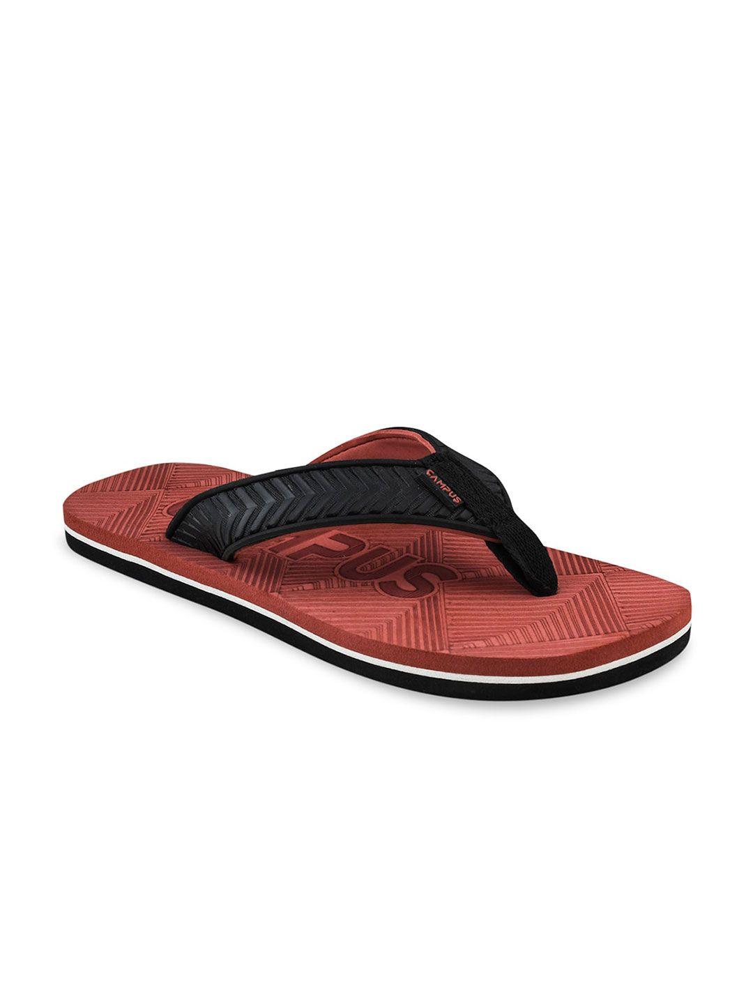 campus men textured  thong flip-flops