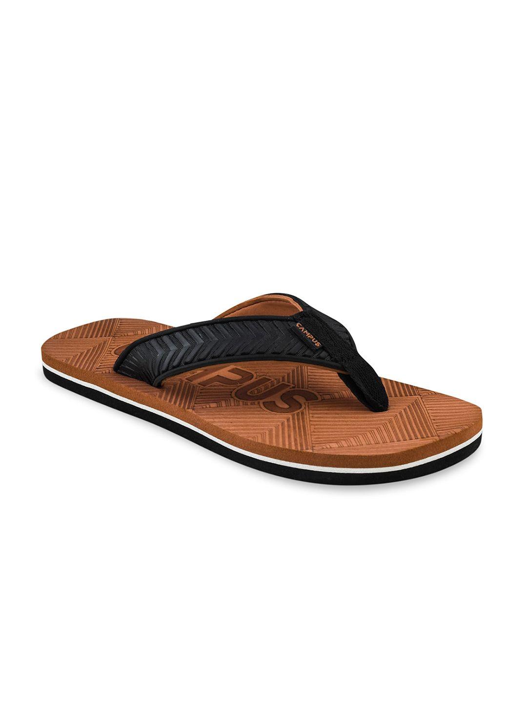 campus men textured thong flip-flops