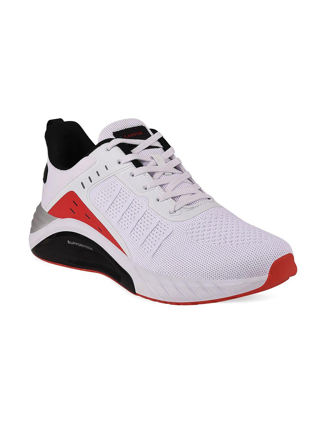 campus men white mesh running shoes