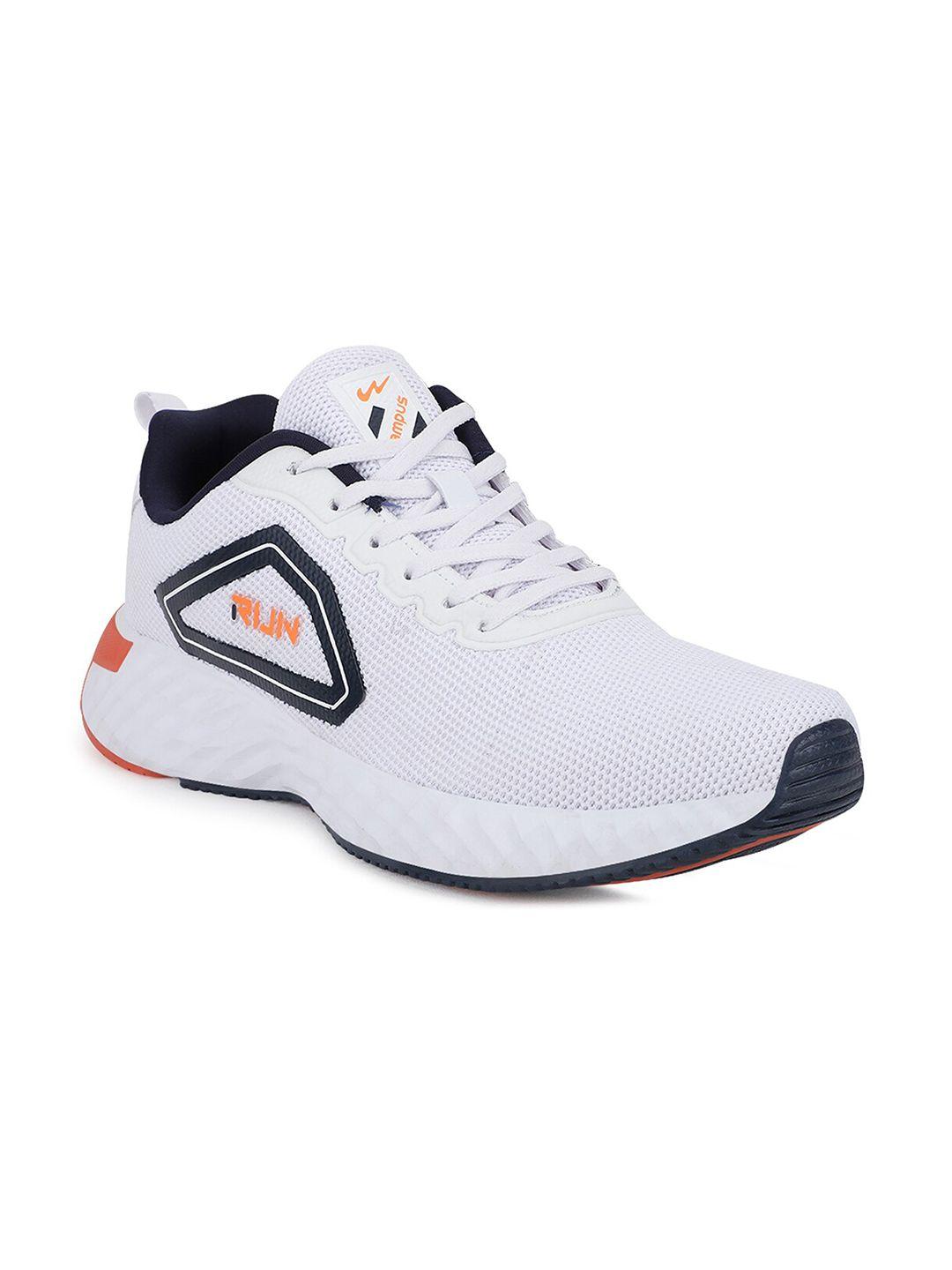 campus men white mesh running shoes