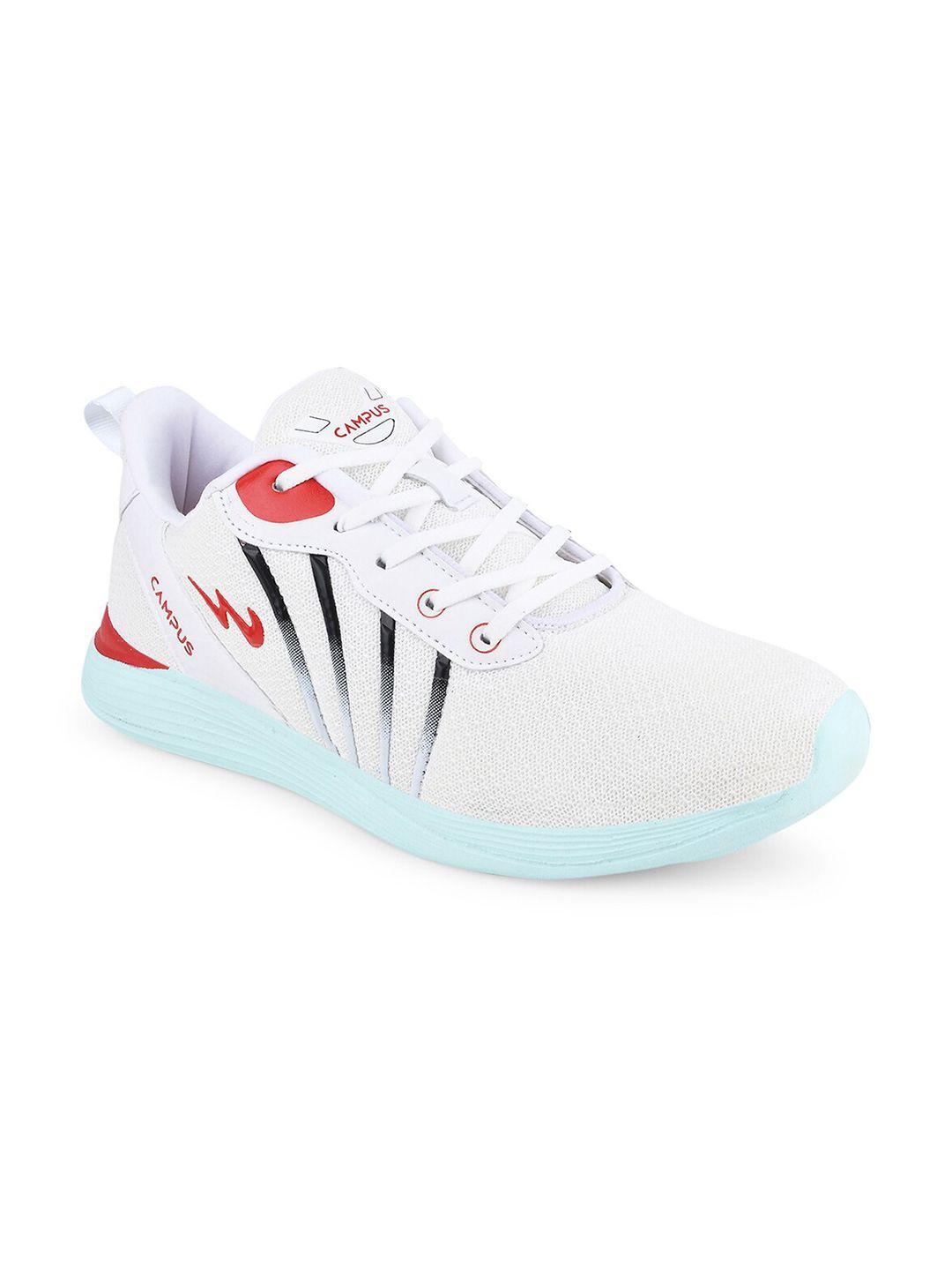 campus men white mesh running shoes