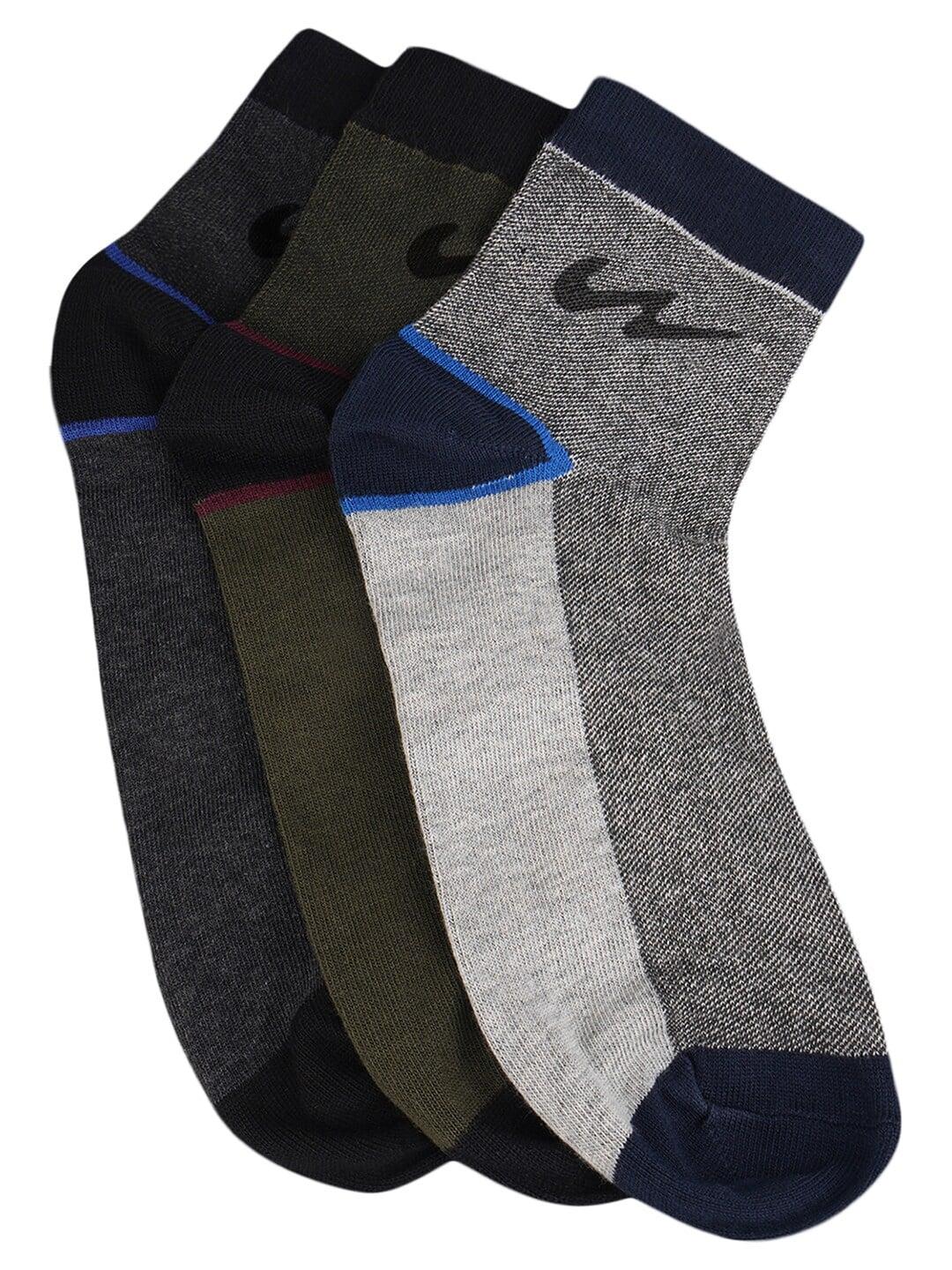 campus pack of 3 patterned ankle-length socks