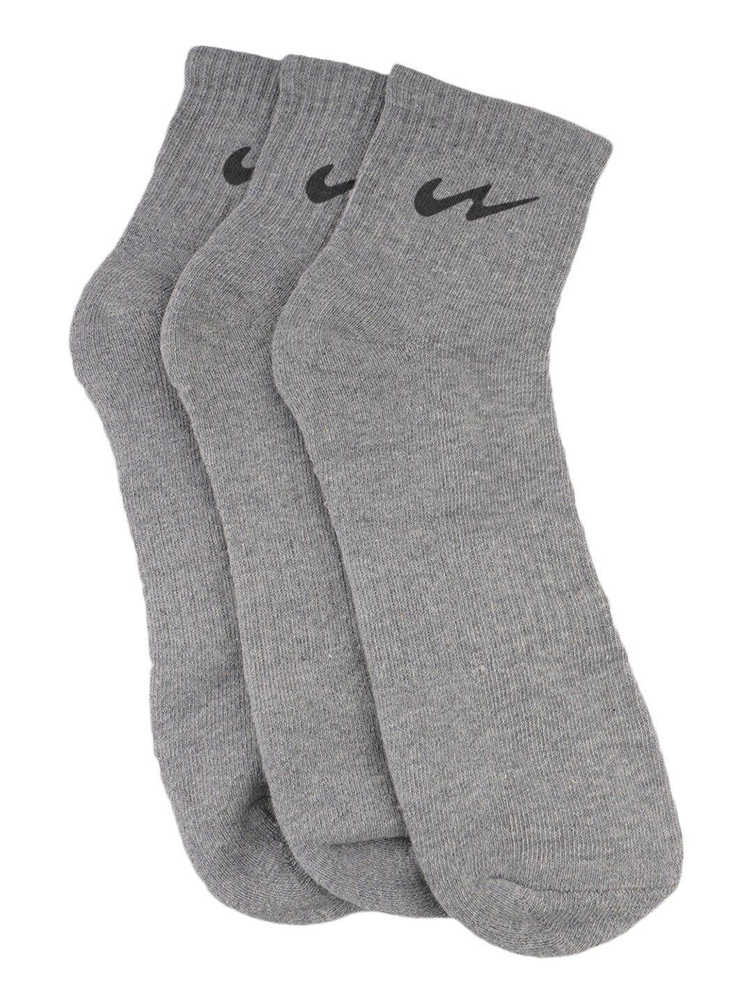 campus pack of 3 printed detail ankle-length socks