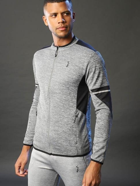 campus sutra grey full sleeves jacket