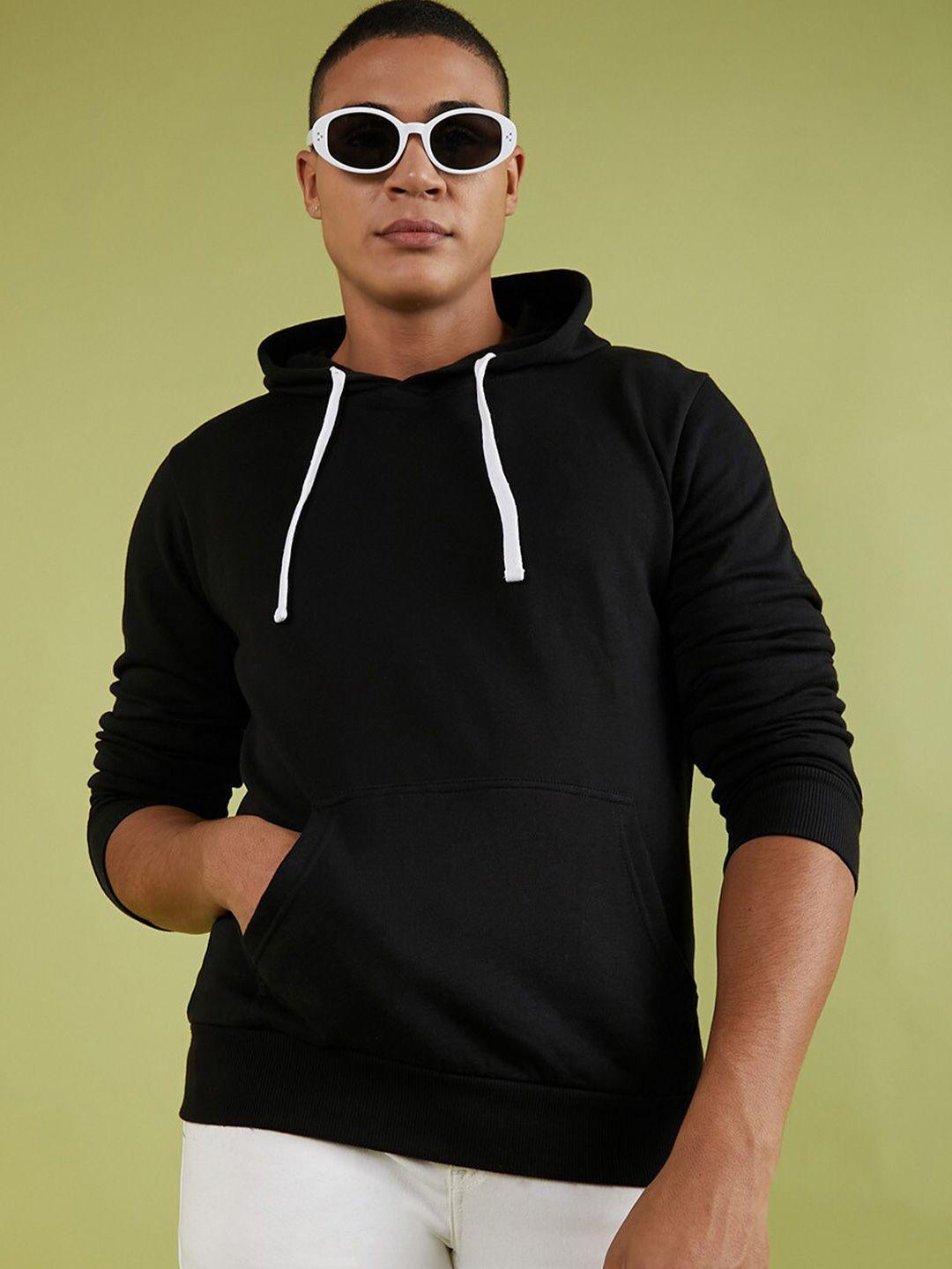 campus sutra hooded cotton pullover sweatshirt