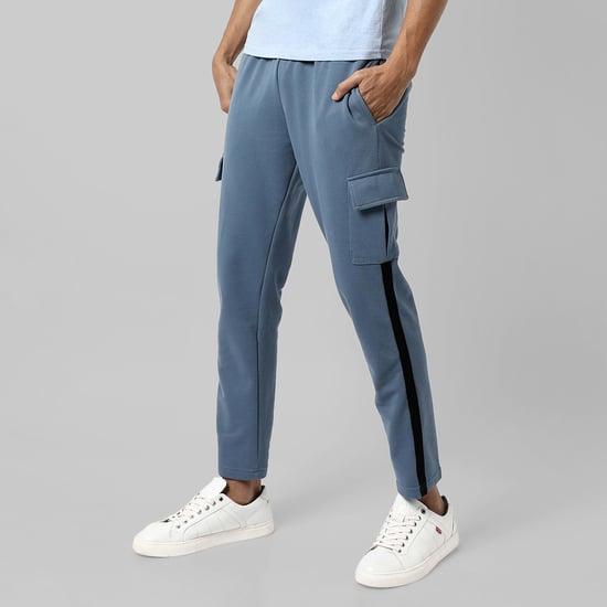 campus sutra men side taped track pants