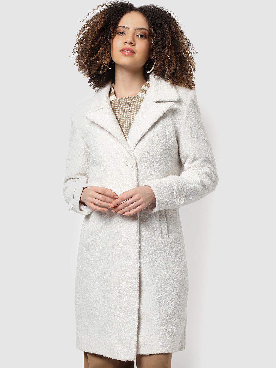 campus sutra notched lapel collar longline overcoat