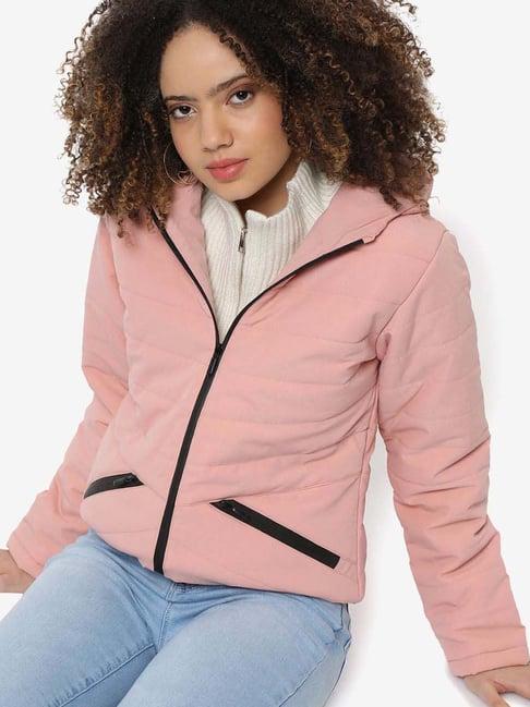 campus sutra pink padded jacket