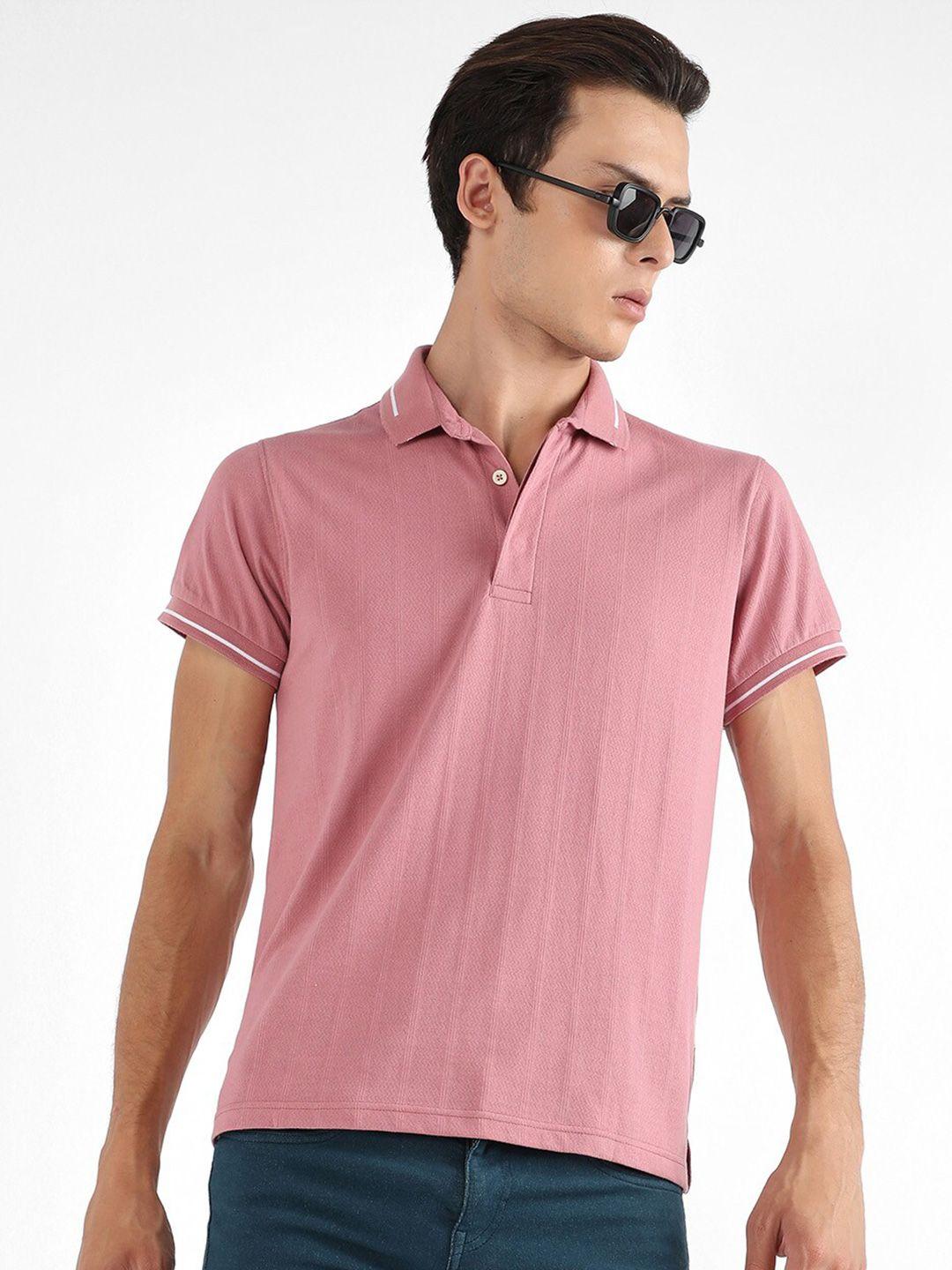 campus sutra polo collar cotton t-shirt