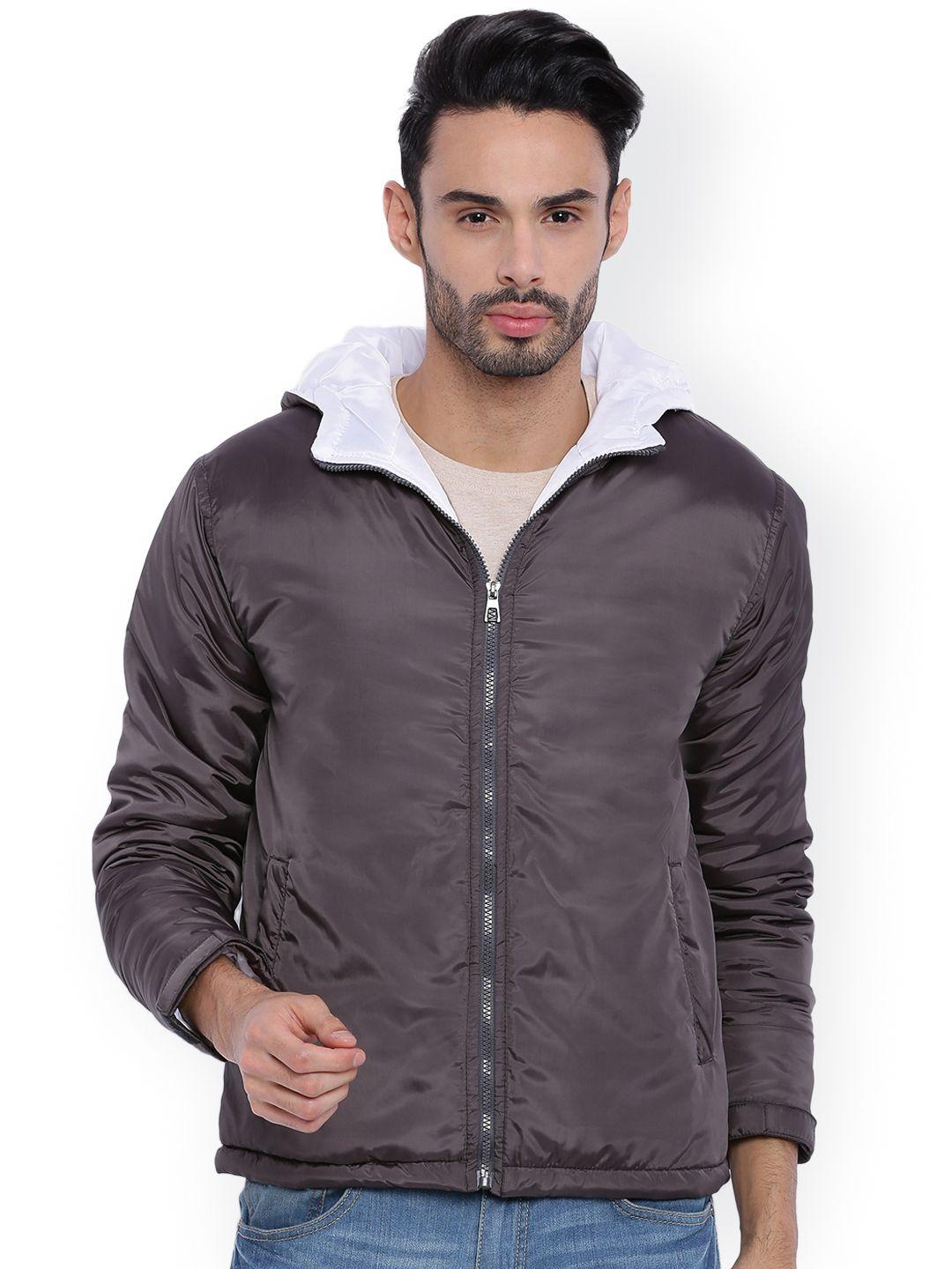 campus sutra taupe hooded jacket