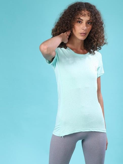 campus sutra turquoise regular fit t shirt