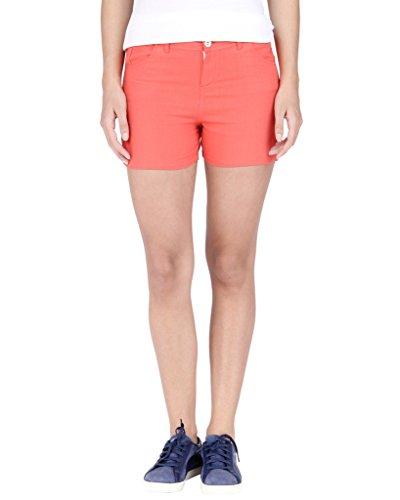 campus sutra women's cotton shorts (ss15sol_short_w_pln_ph_xl, orange, 34)