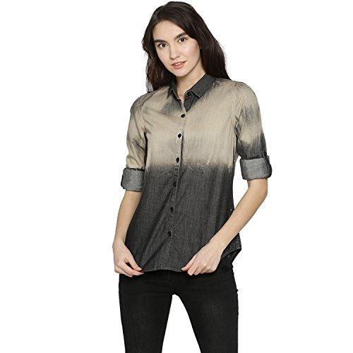 campus sutra women's spray casual shirt(az18shrt_dnmspr5_w_pln_chbr_az_m)