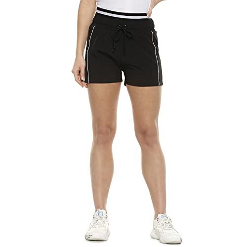 campus sutra women solid shorts (sss22_cswssst086_xl) black