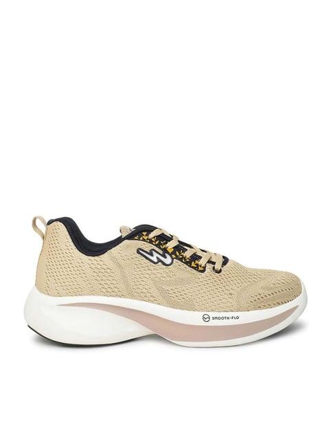 campus women's dorsy beige running shoes