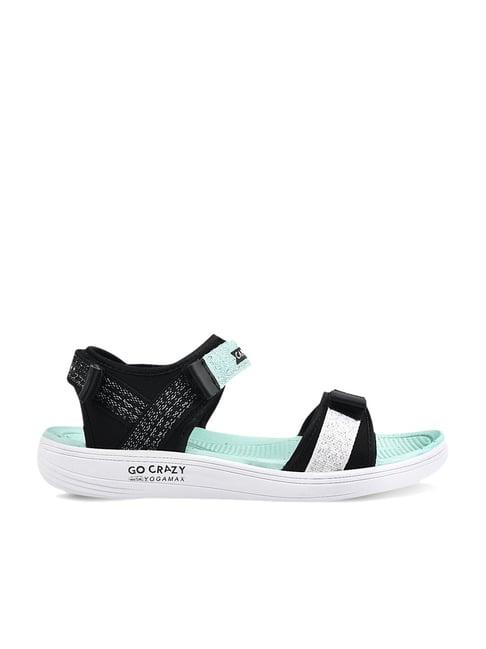 campus women's mint green floater sandals