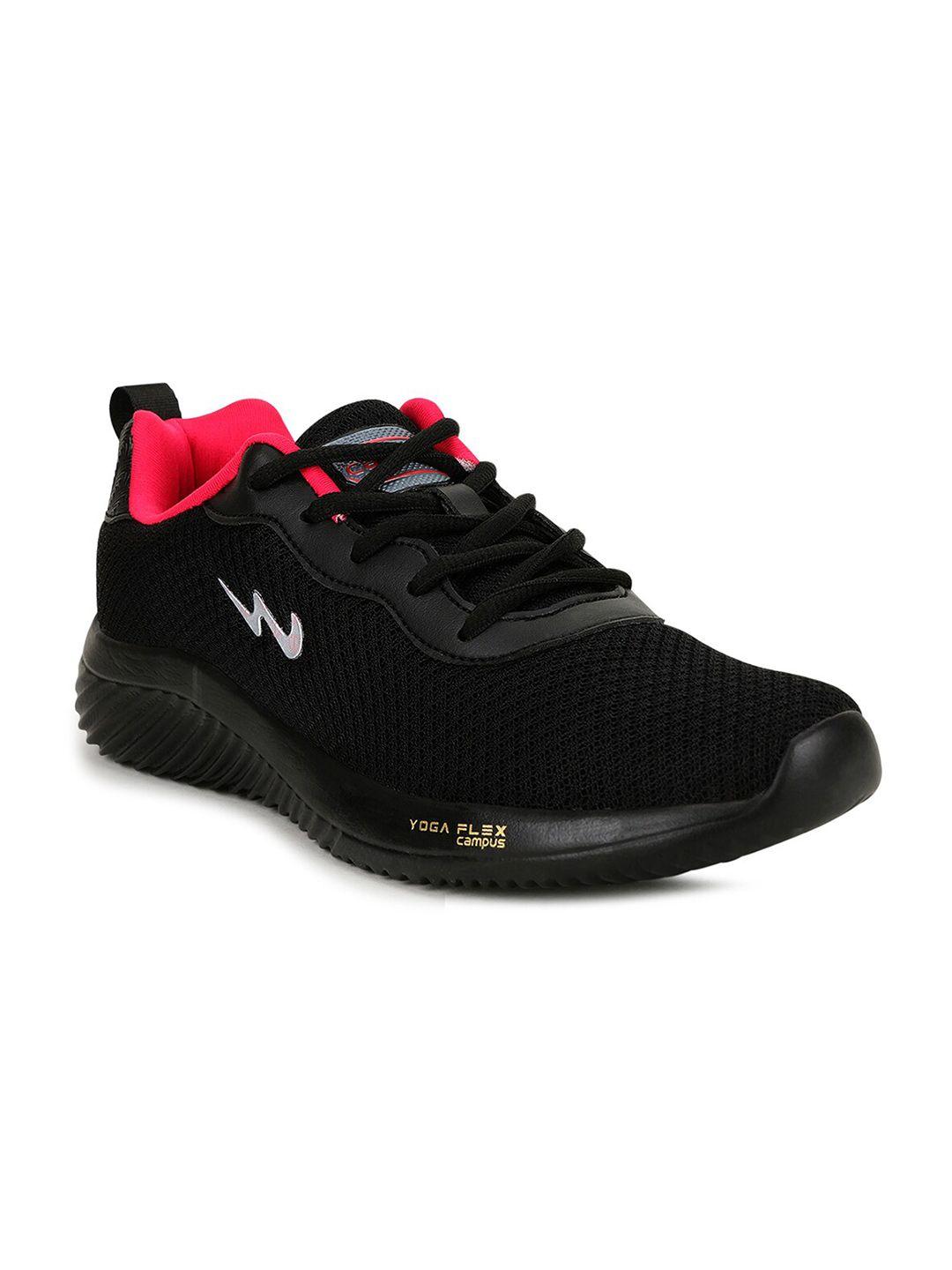 campus women black running shoes