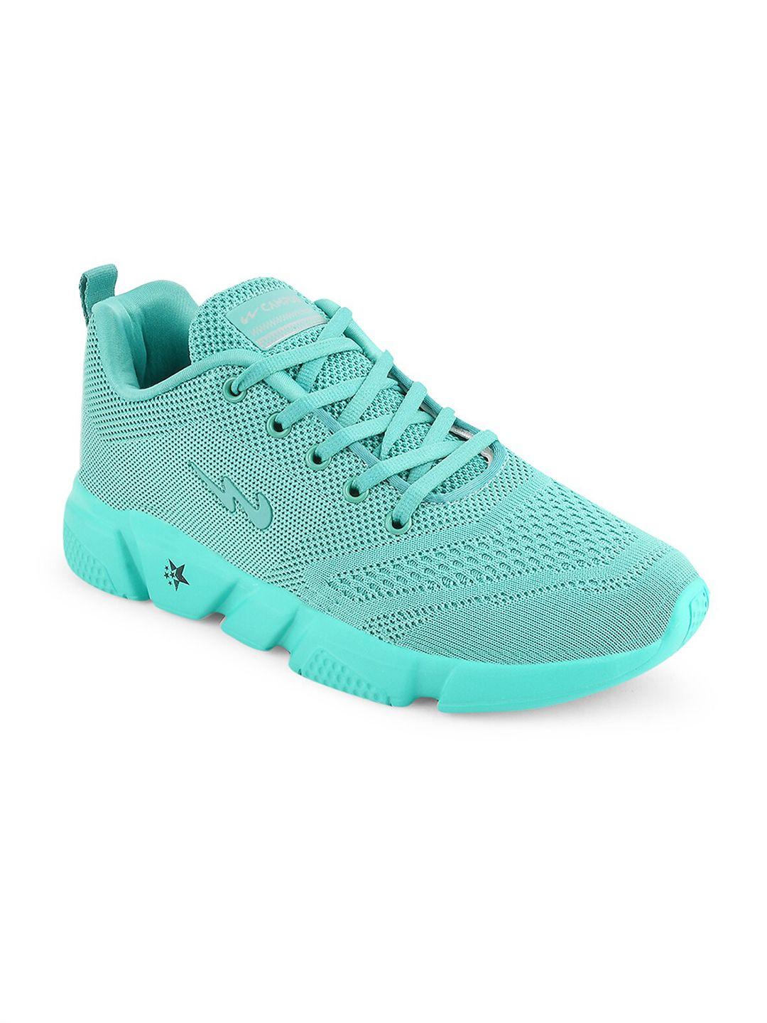 campus women green mesh running shoes