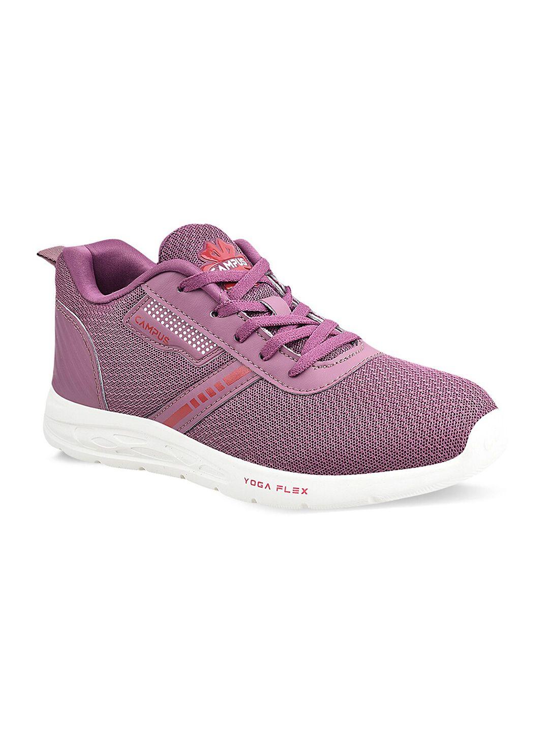 campus women mauve mesh dolphin regular running shoes