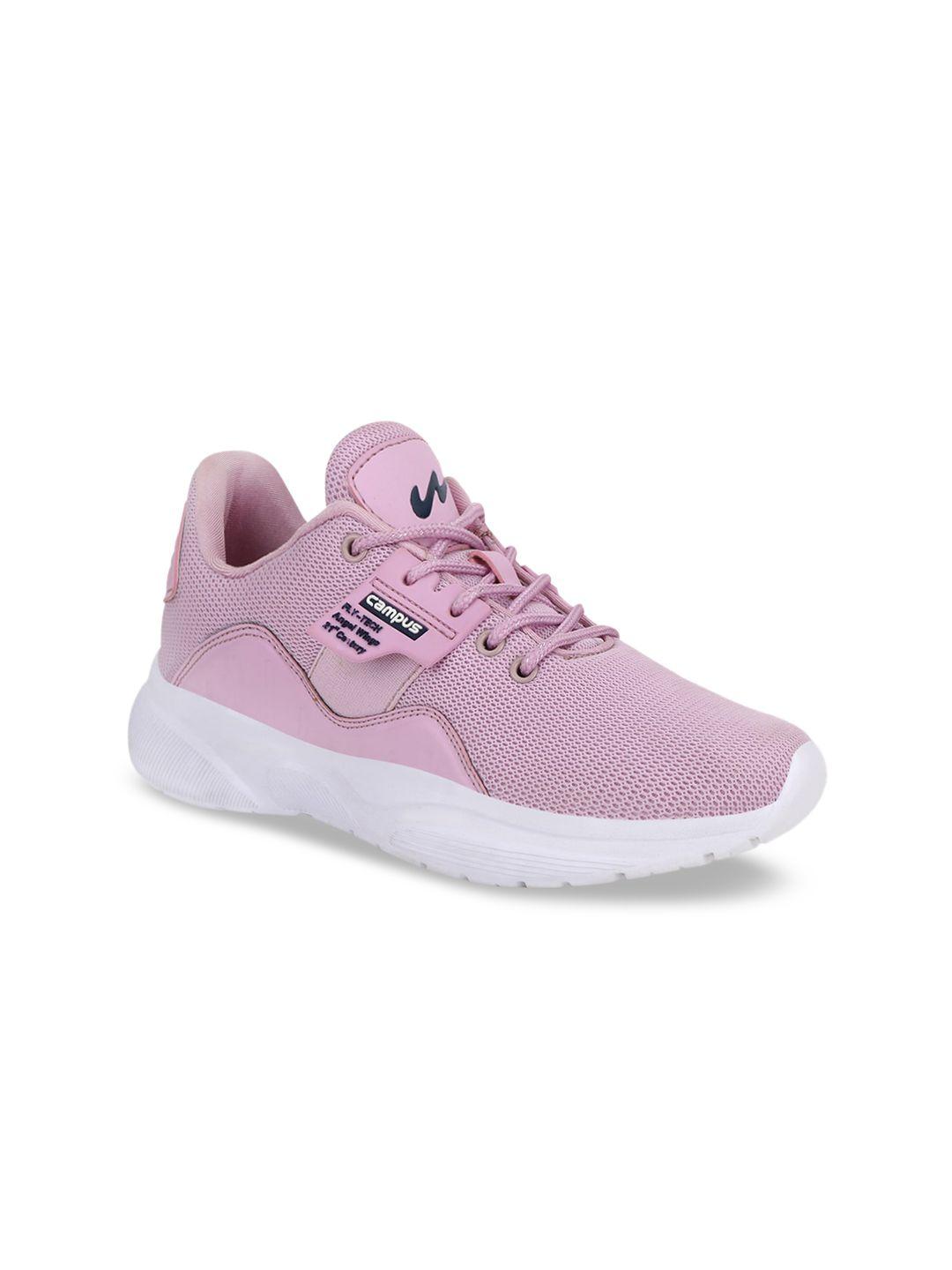 campus women mauve mesh running shoes