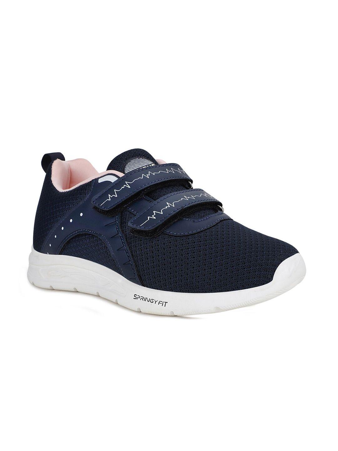 campus women navy blue mesh running shoes