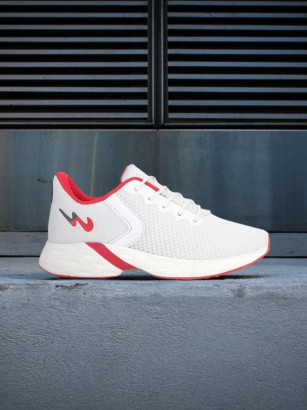 campus women off white & red sustainable running shoes