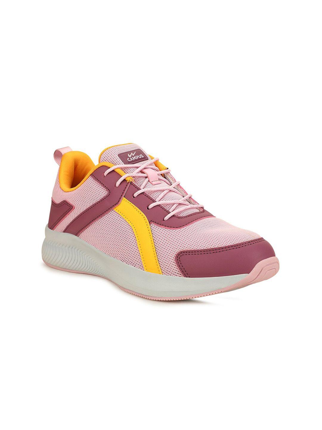 campus women pink mesh running shoes