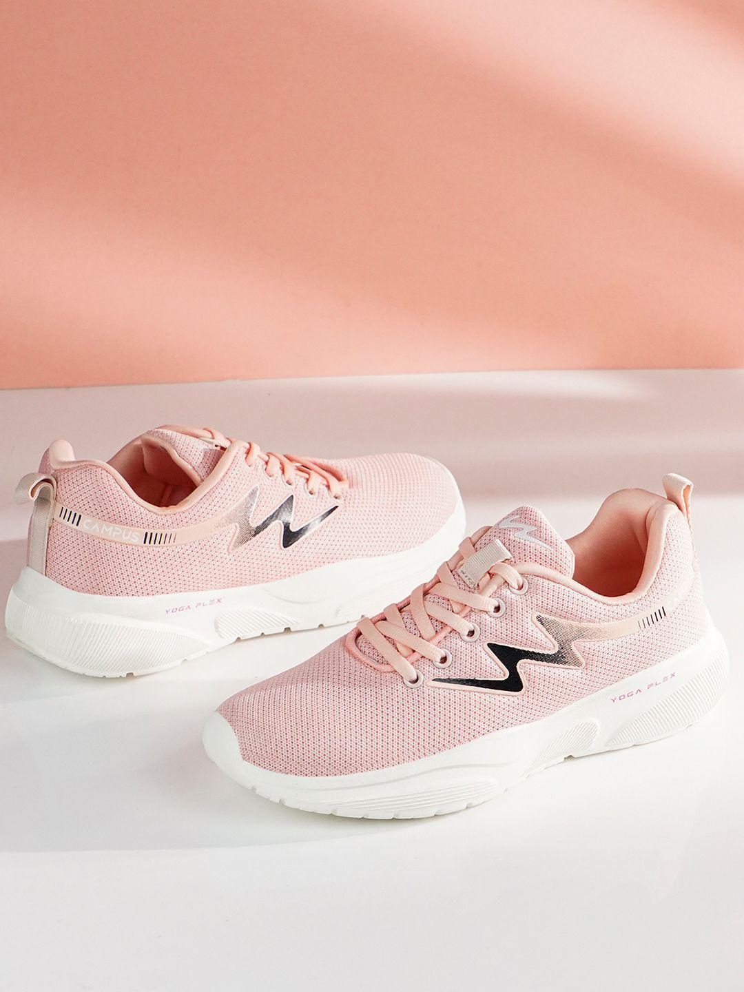 campus women pink mesh running shoes