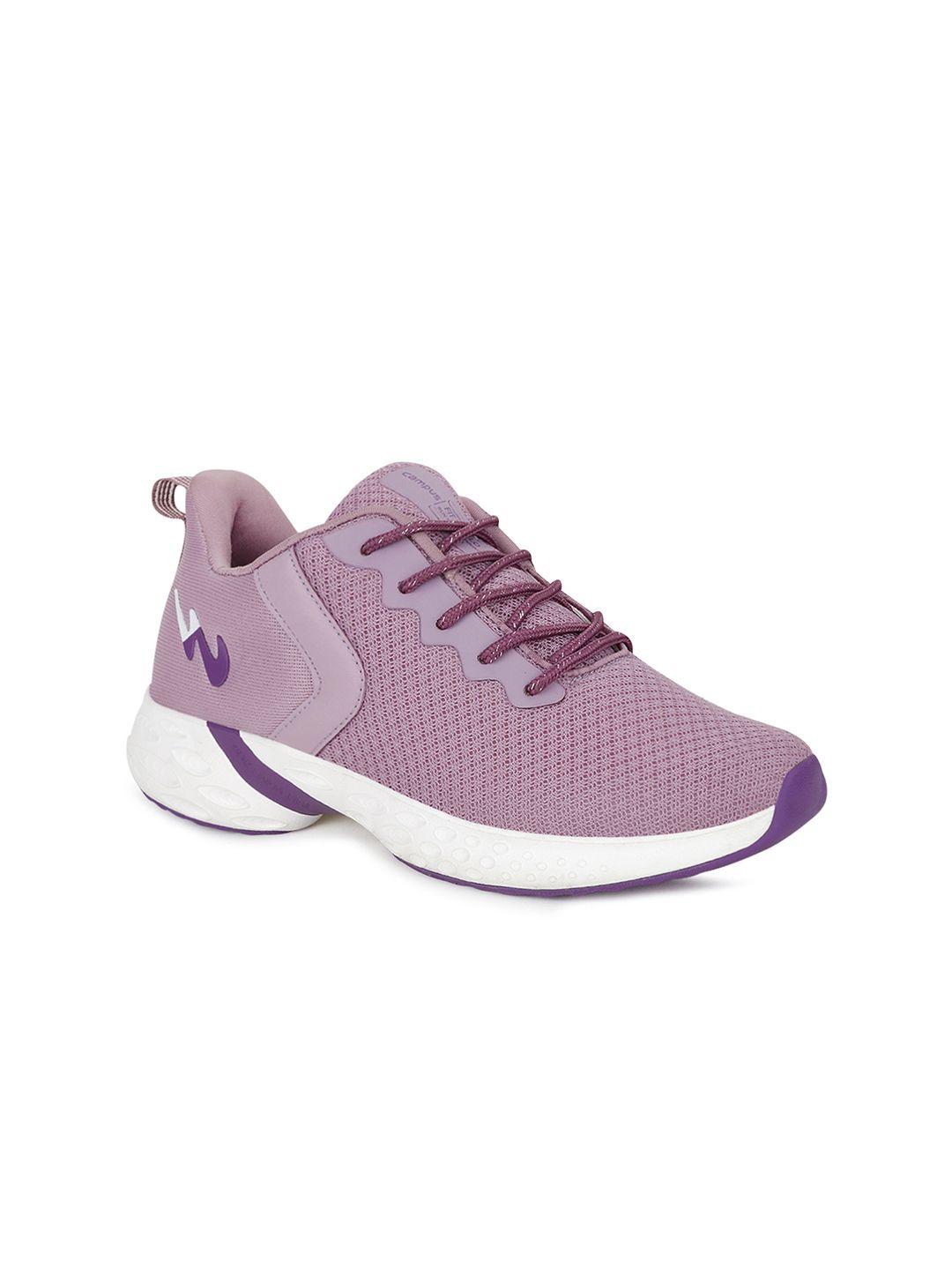 campus women purple mesh running shoes