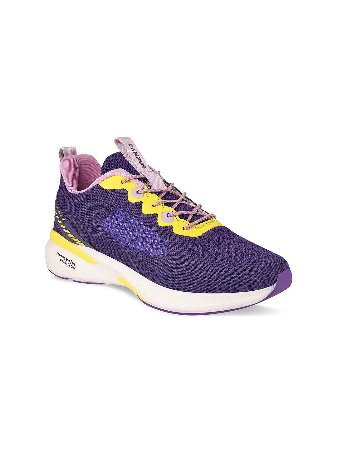 campus women purple mesh running shoes