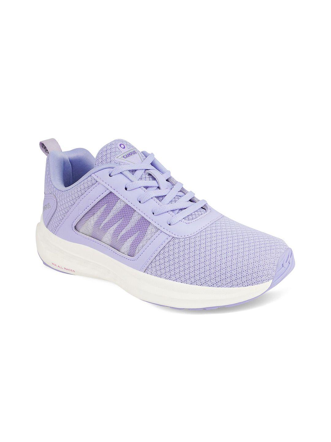 campus women purple mesh running shoes