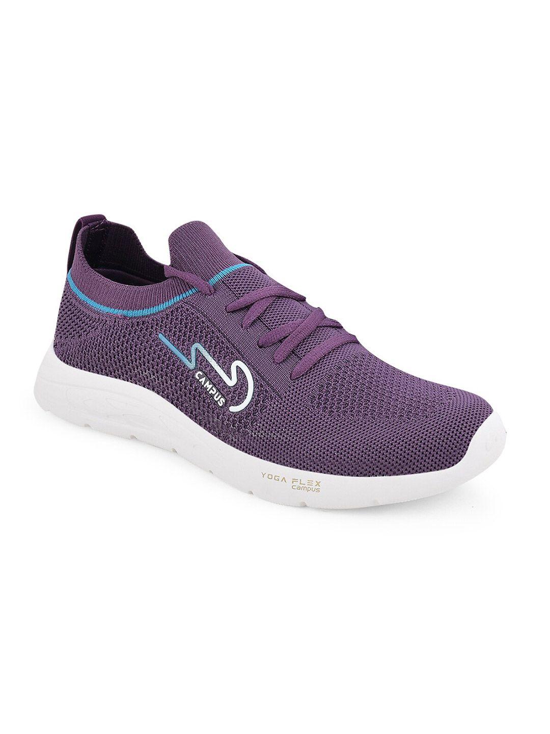 campus women purple mesh running shoes