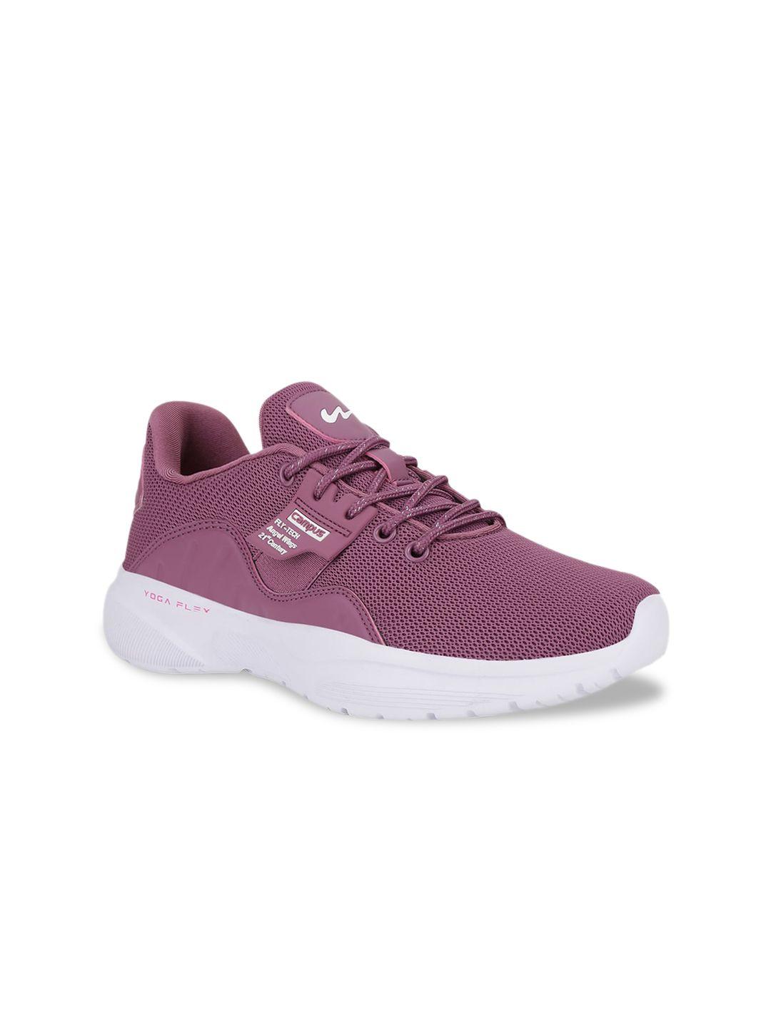 campus women purple mesh running shoes