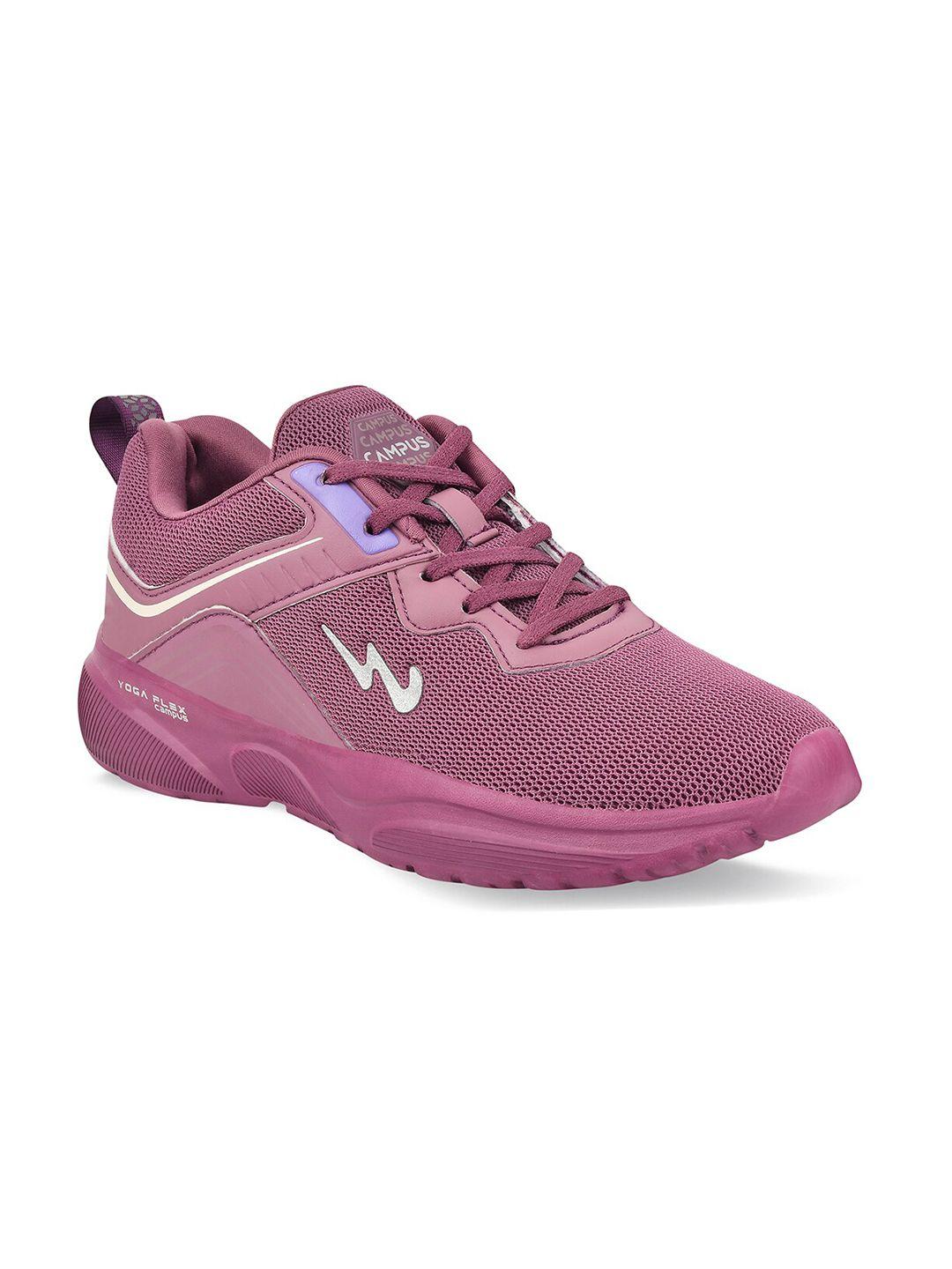 campus women violet mesh running shoes