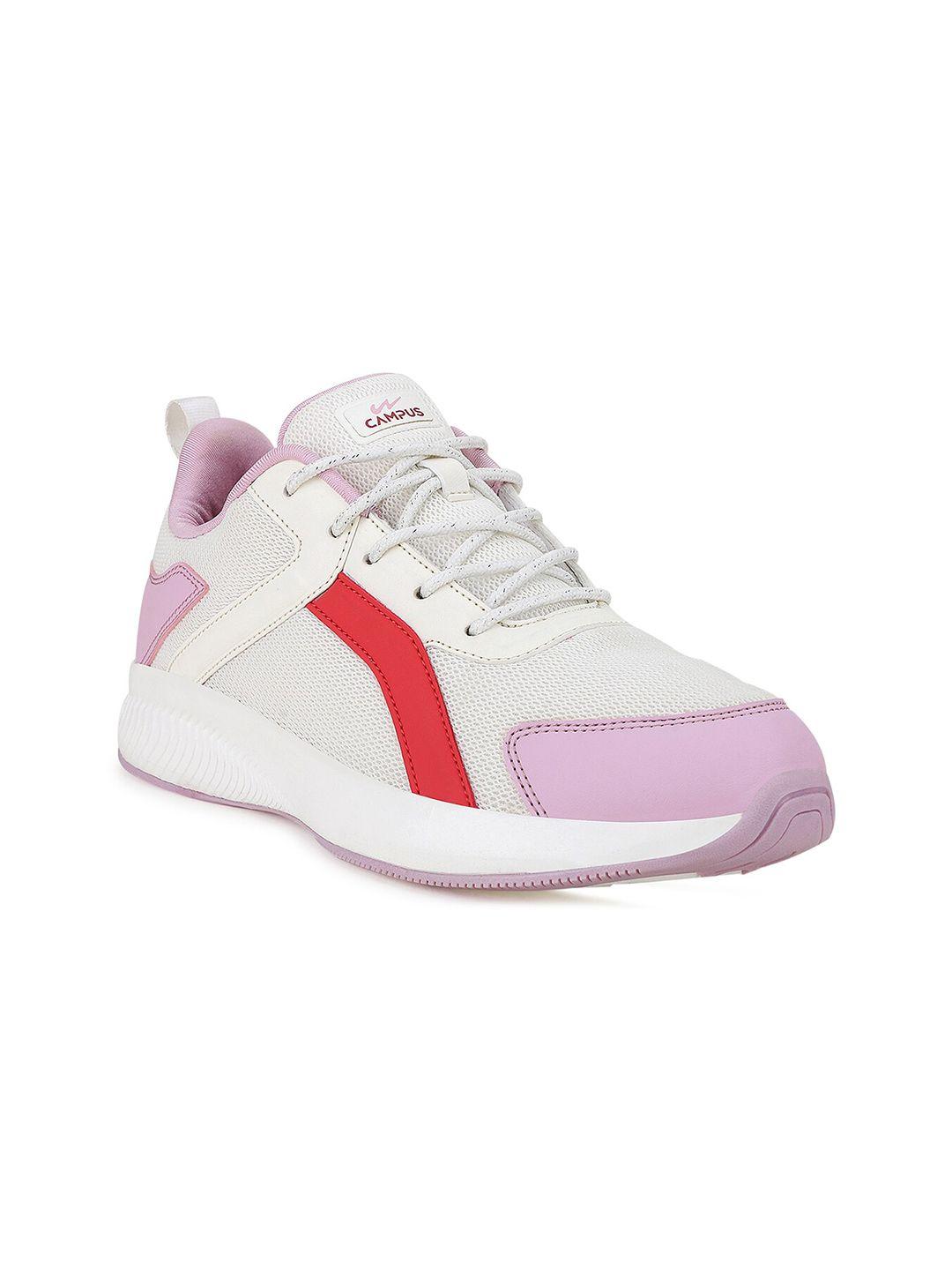 campus women white mesh running shoes