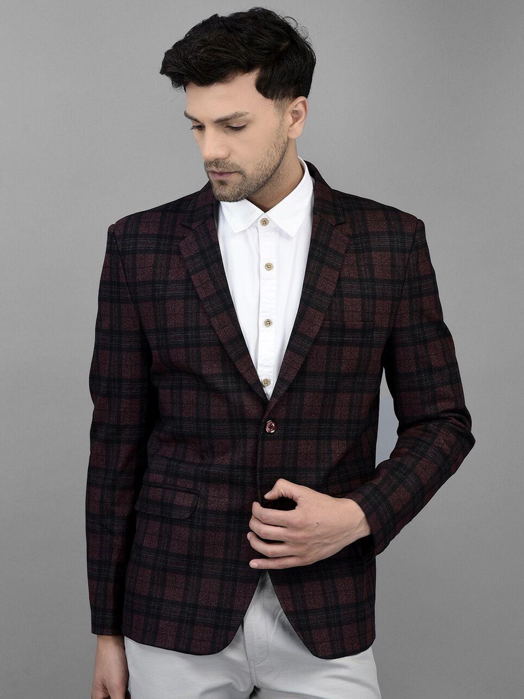 canary london checked single breasted slim fit blazer