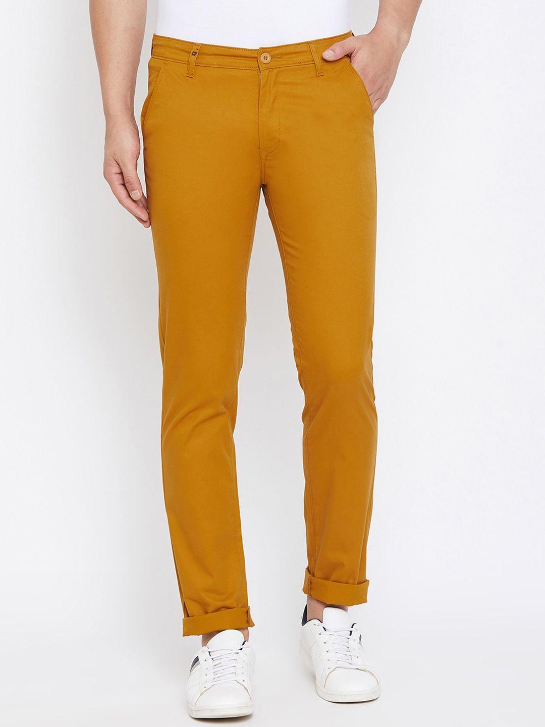 canary london men smart slim fit wrinkle free chinos trousers