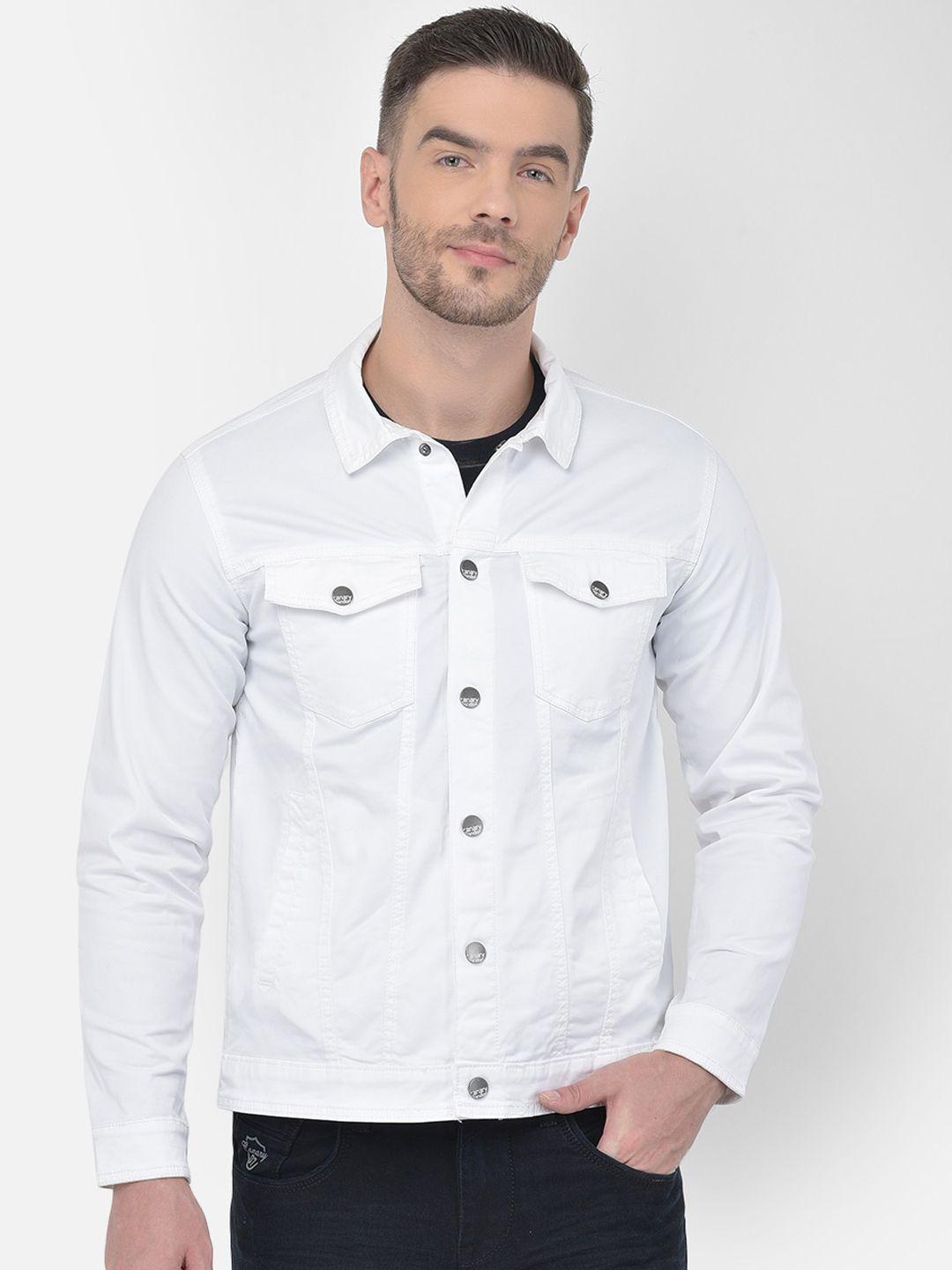 canary london men white denim jacket